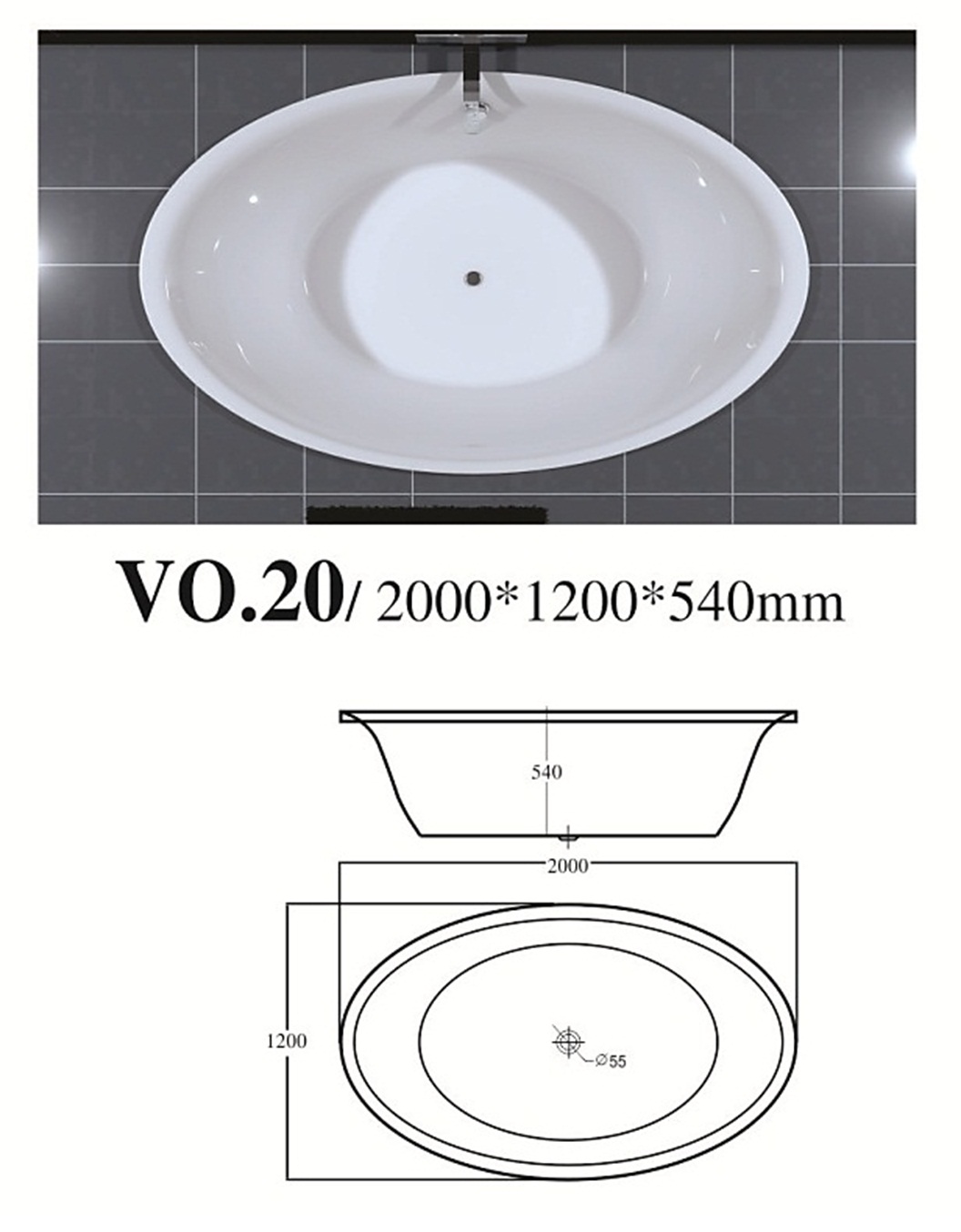 Bồn tắm Việt Mỹ VO.20